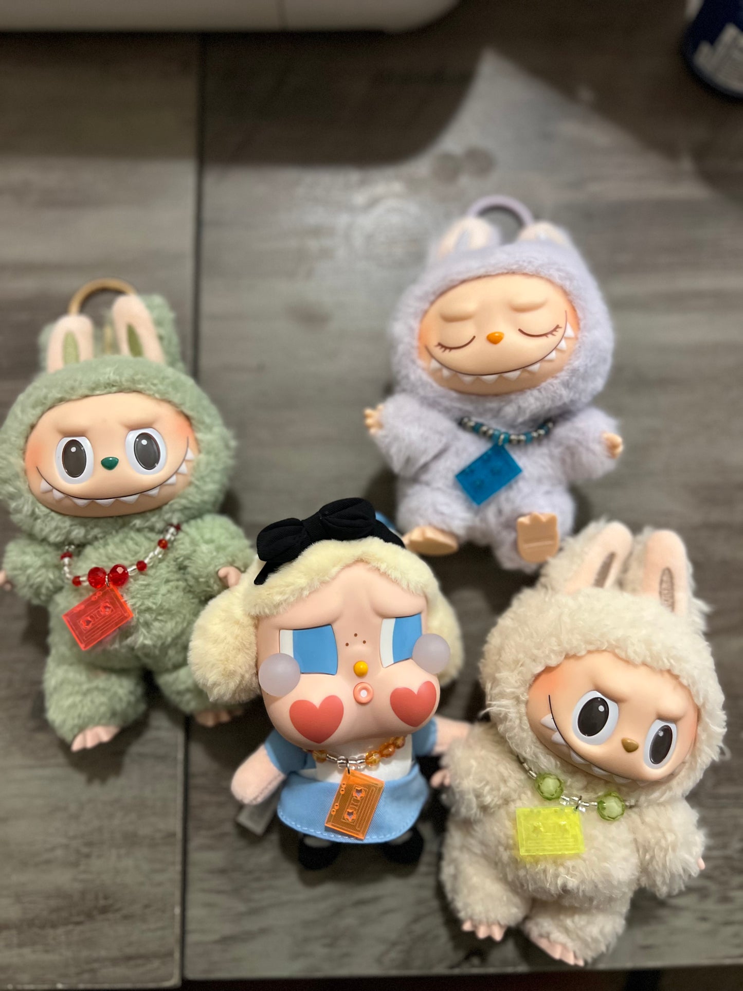 Retro Labubu Cassette Necklaces | Beaded Labubu necklaces