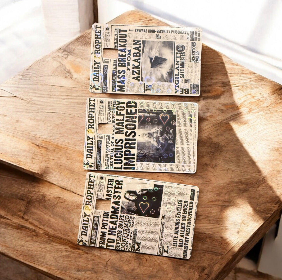 Wizarding Newspaper Debit Card Skin: Waterproof Vinyl Decal