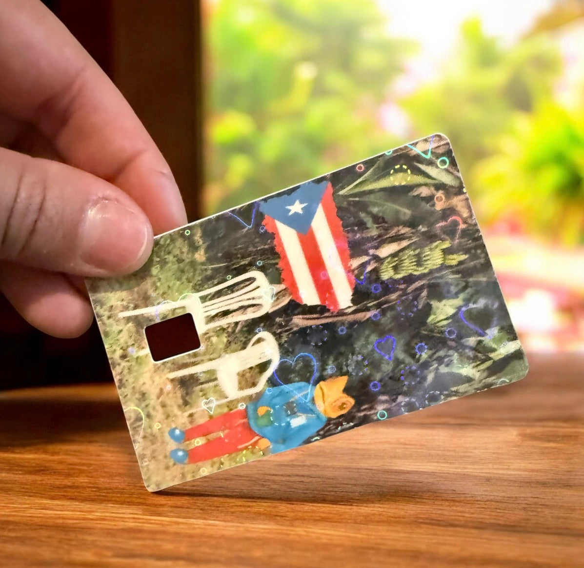 Concho & Puerto Rican Pride Debit card Skin