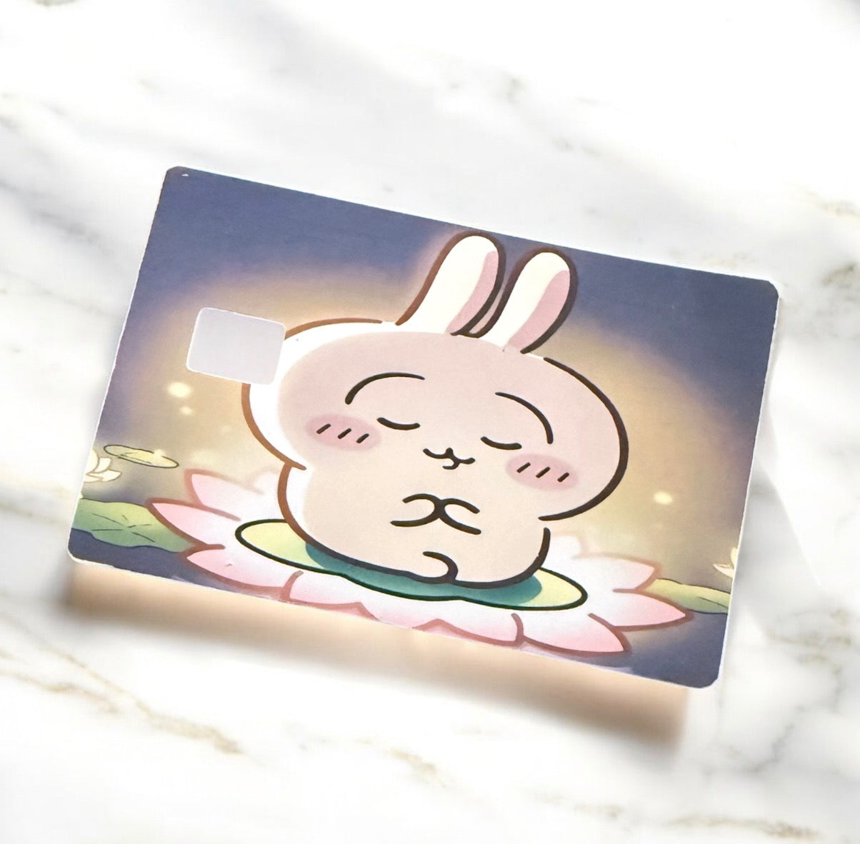 Kawaii Bunny Crew Debit Card Skin – Pastel Character Design Card Skin