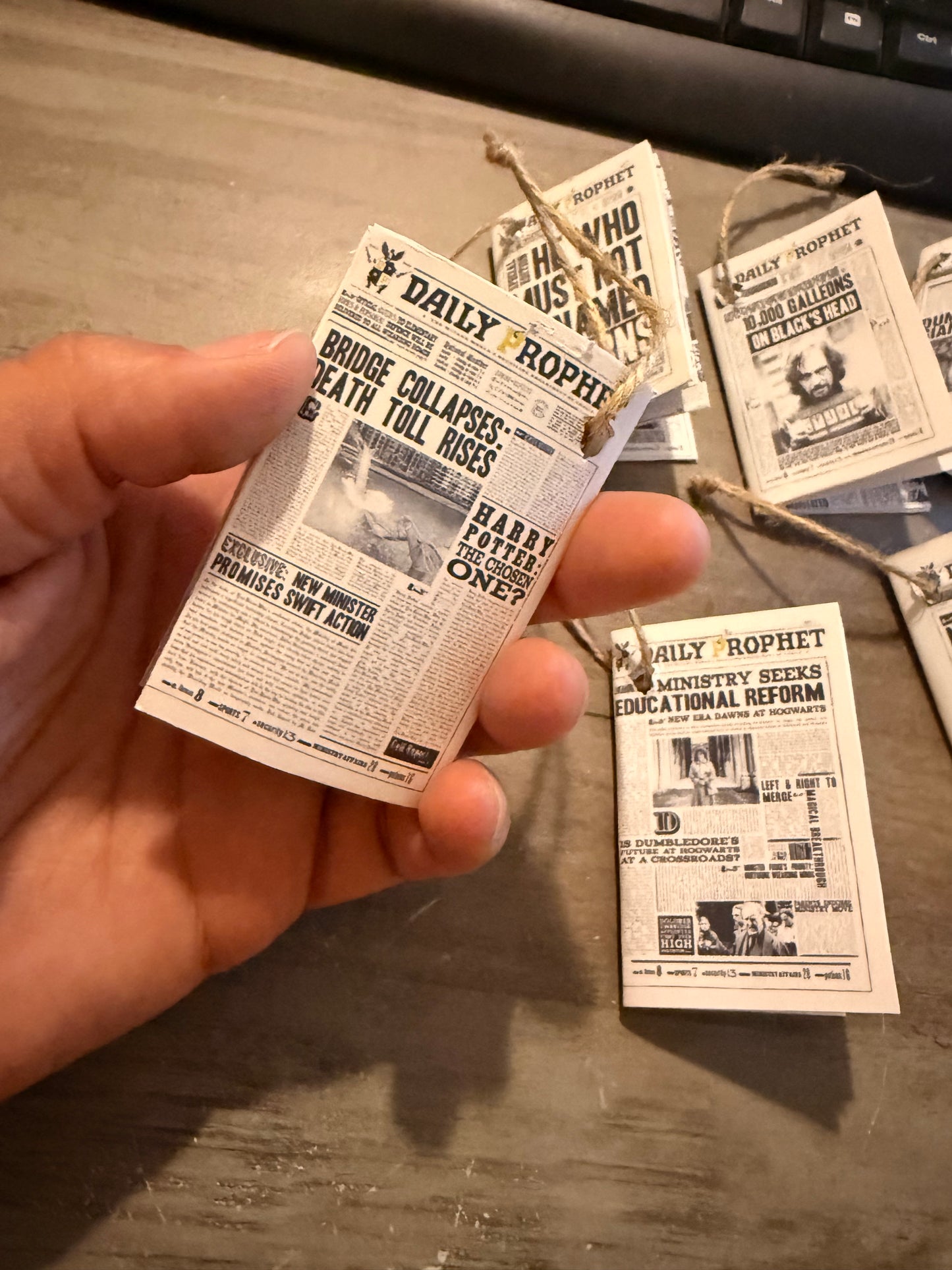 The Daily Prophet Christmas Tree Ornaments - Harry Potter ornaments