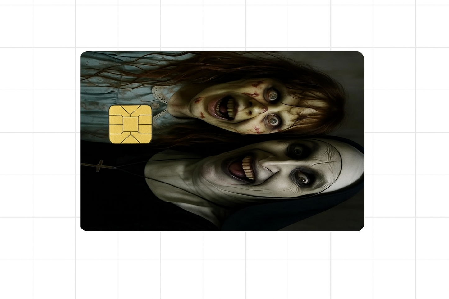Horror Movie Debit Card Skin – The Nun & The Exorcist Inspired