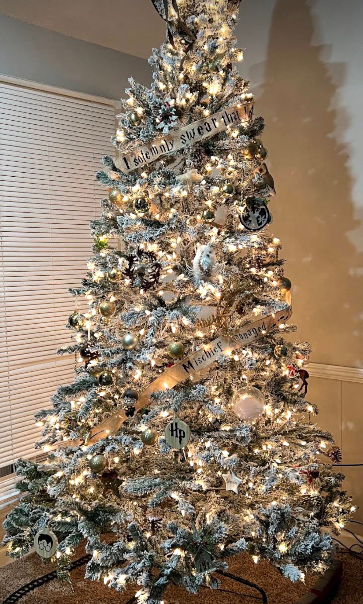 15 ft Harry Christmas Tree Ribbon - Burlap Ribbon