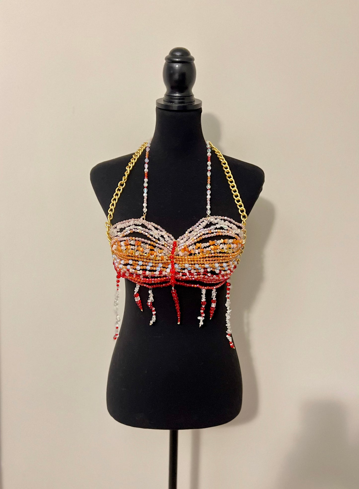 Gradient Style Beaded Bralette