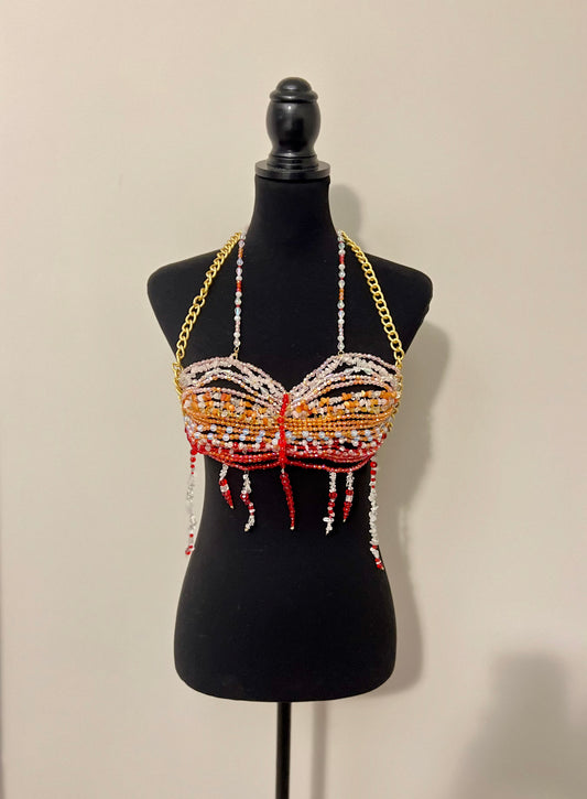 Gradient Style Beaded Bralette