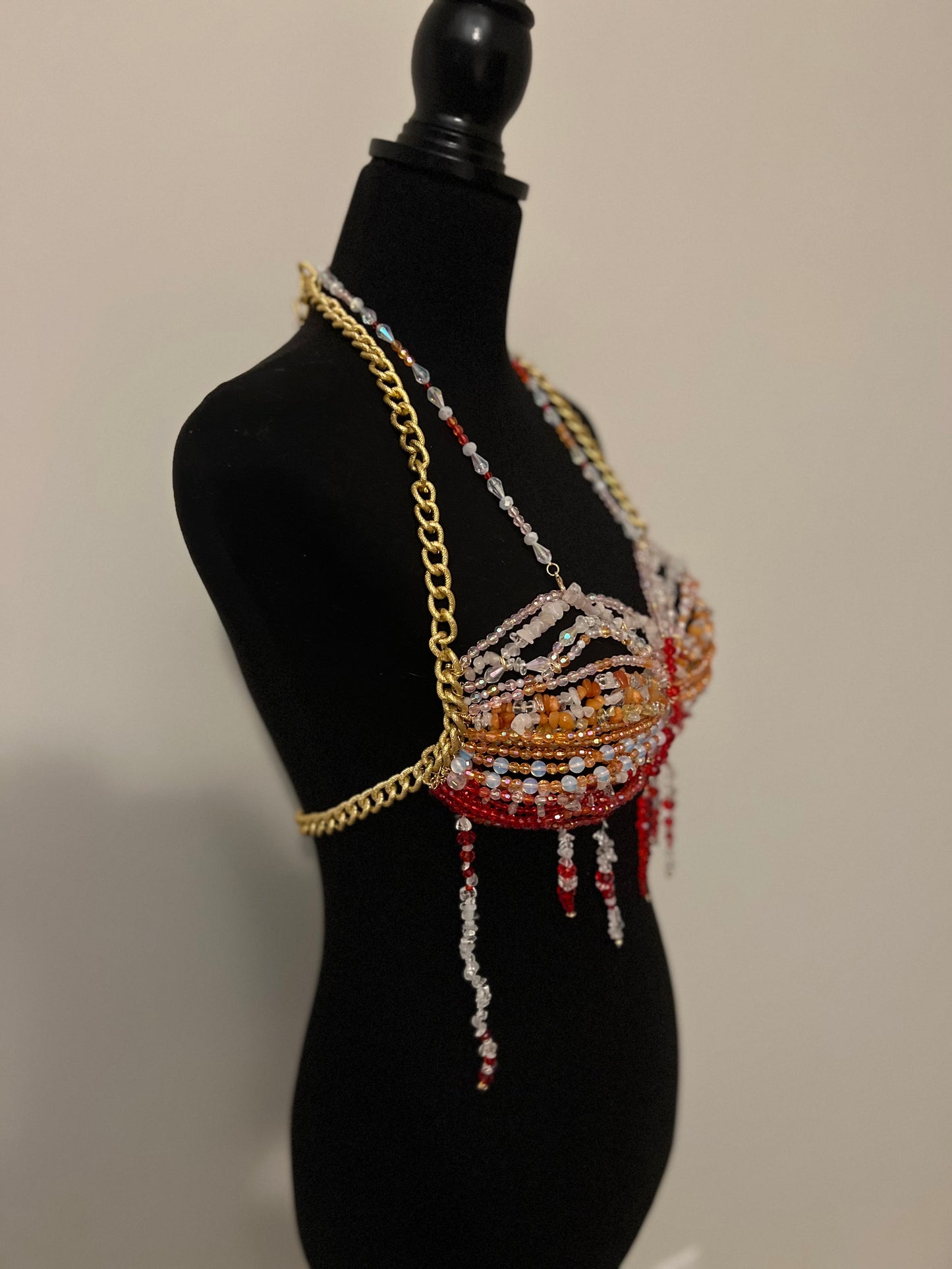 Gradient Style Beaded Bralette