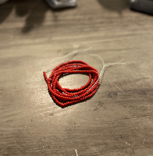 Simple Red Waist Beads