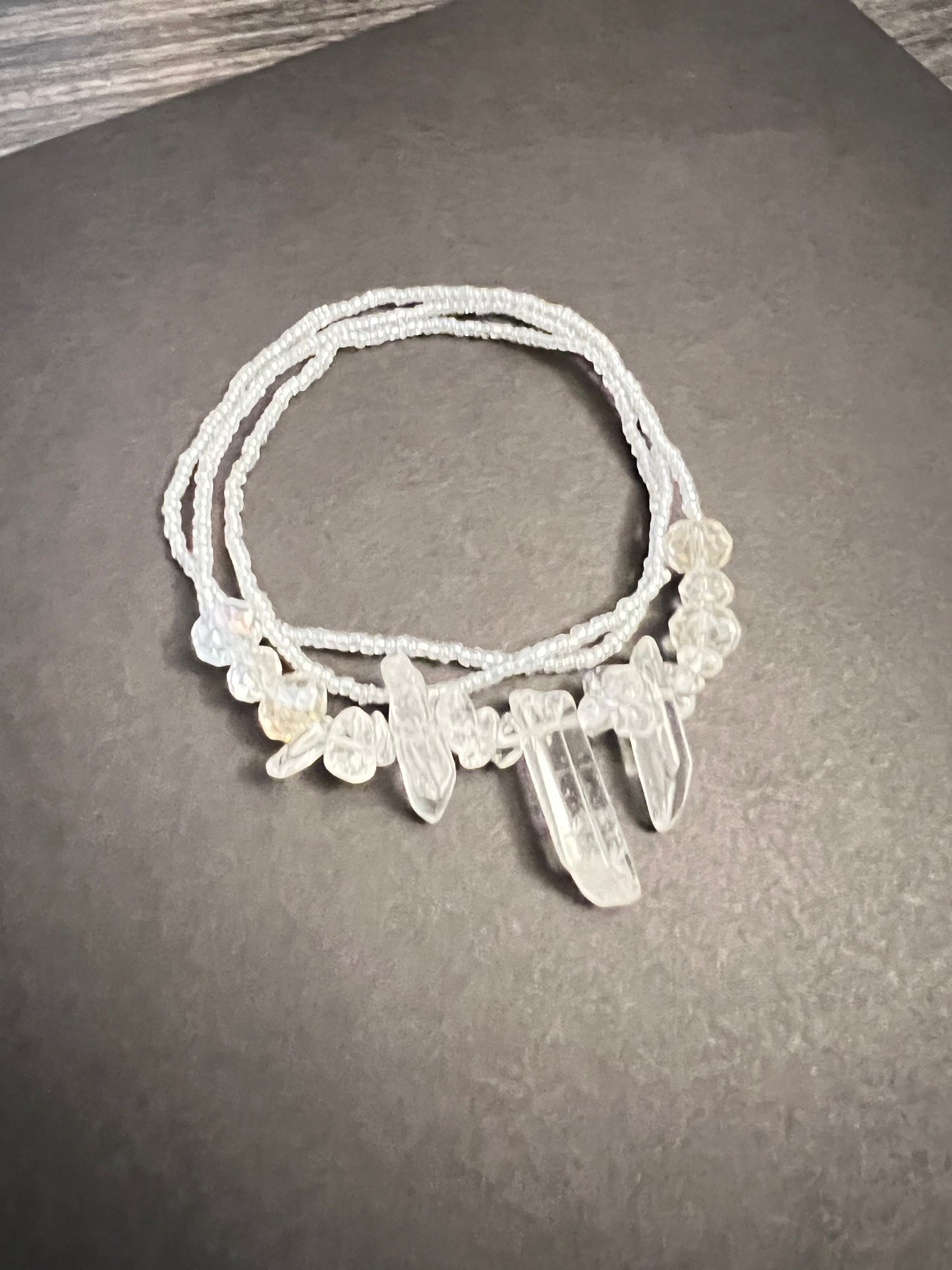 Completely Clear Quartz Waist Beads