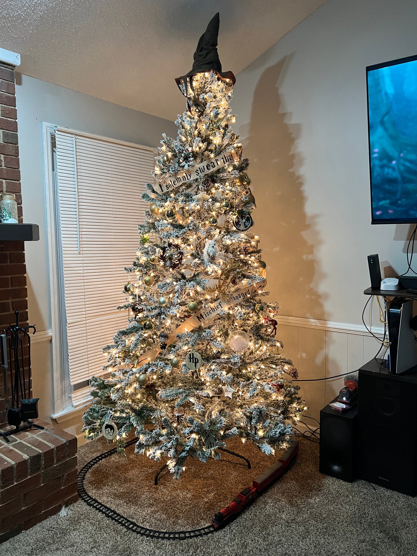 15 ft Harry Christmas Tree Ribbon - Burlap Ribbon