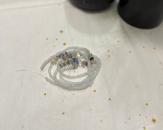 Rainbow Fluorite Waist beads | Energy Focus Waist beads