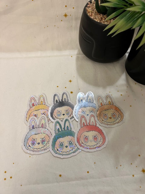 Bubu BIE Sparkly Stickers - Heads Only