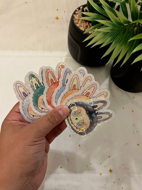 Bubu BIE Sparkly Stickers - Heads Only