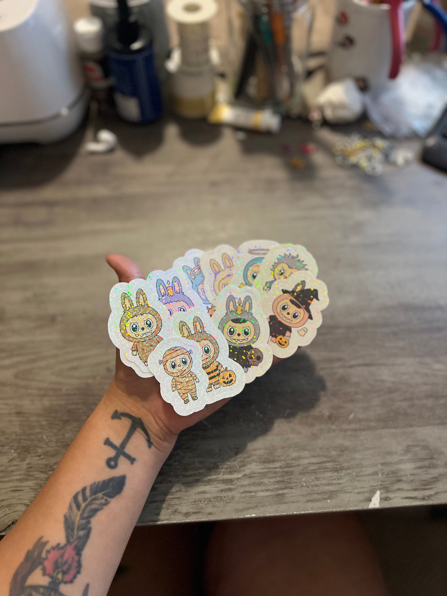 Kawaii Doll Halloween Costume Stickers - Halloween Bubu Stickers