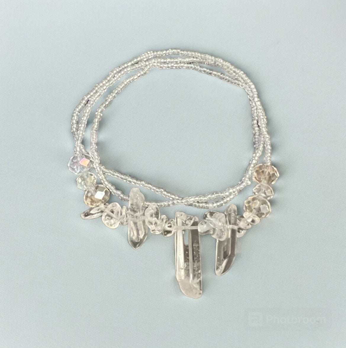 Completely Clear Quartz Waist Beads