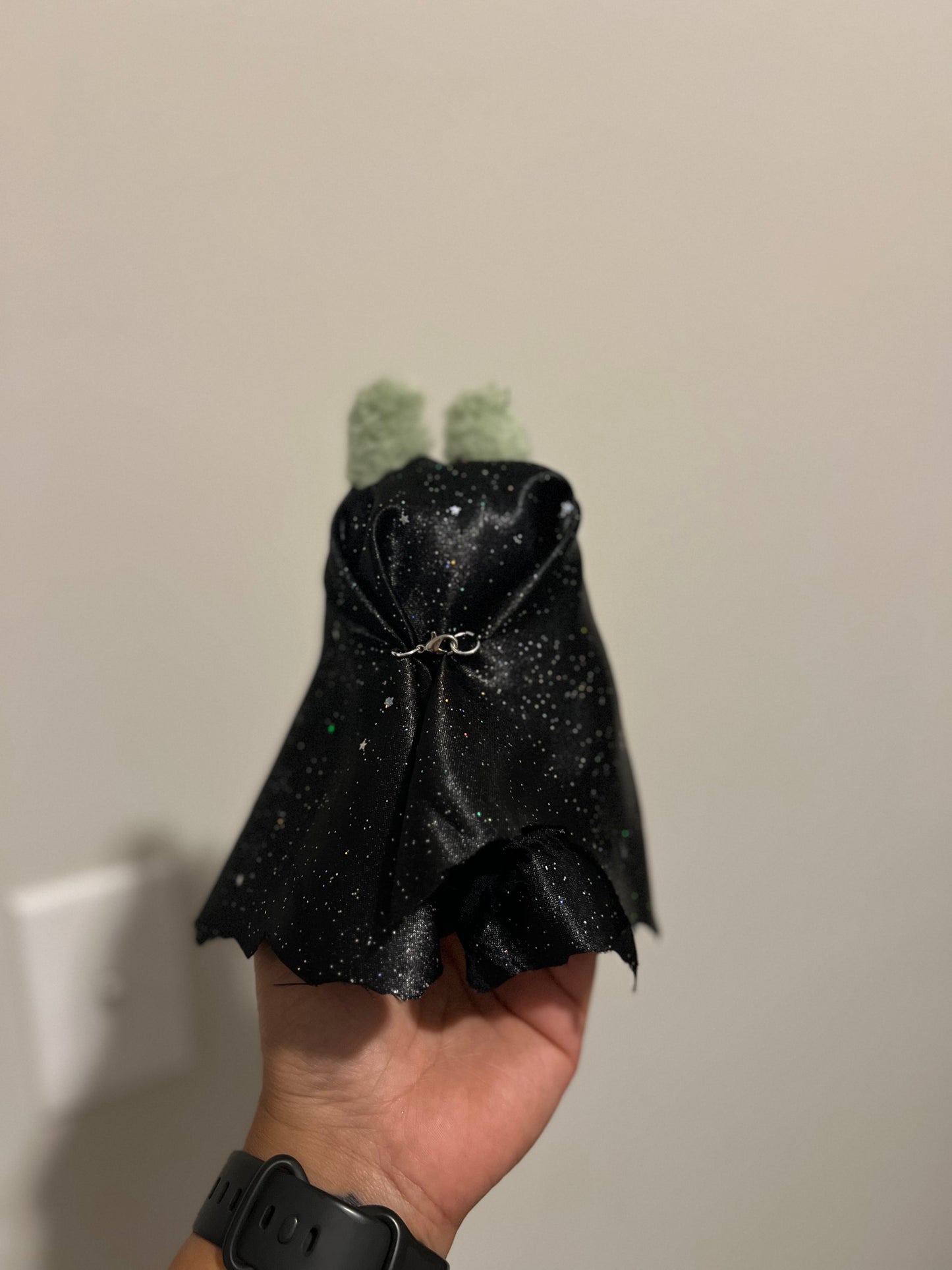 Labubu Sparkly Black Ghost Costume - Doll Costume