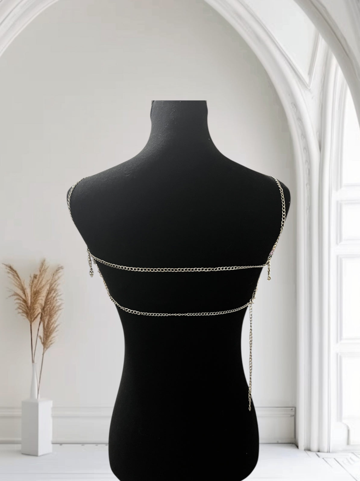 Extended Bralette - Glow in the dark Bra - Beaded bralette