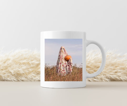 Ghostly Floral Mug - Double Sided