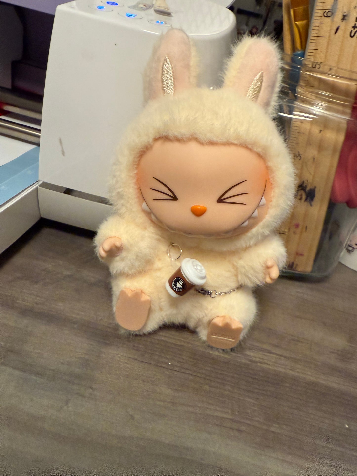 Labubu Coffee Cup Crossbody Bag – Cute Plush Collectible Accessory