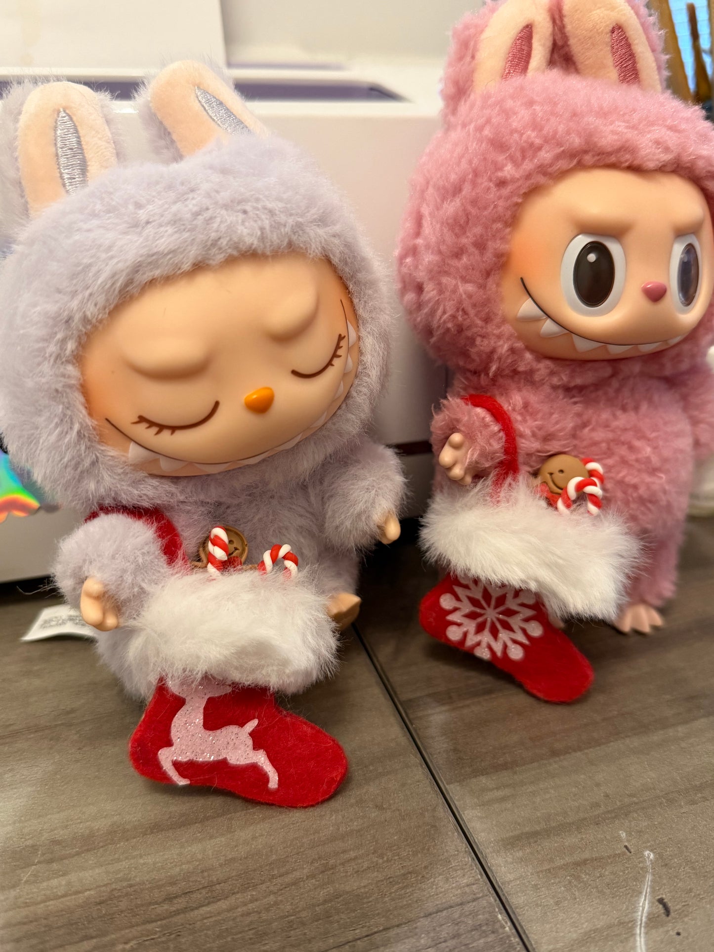 Handmade Miniature Christmas Stocking Purses for Labubu | Optional Treats