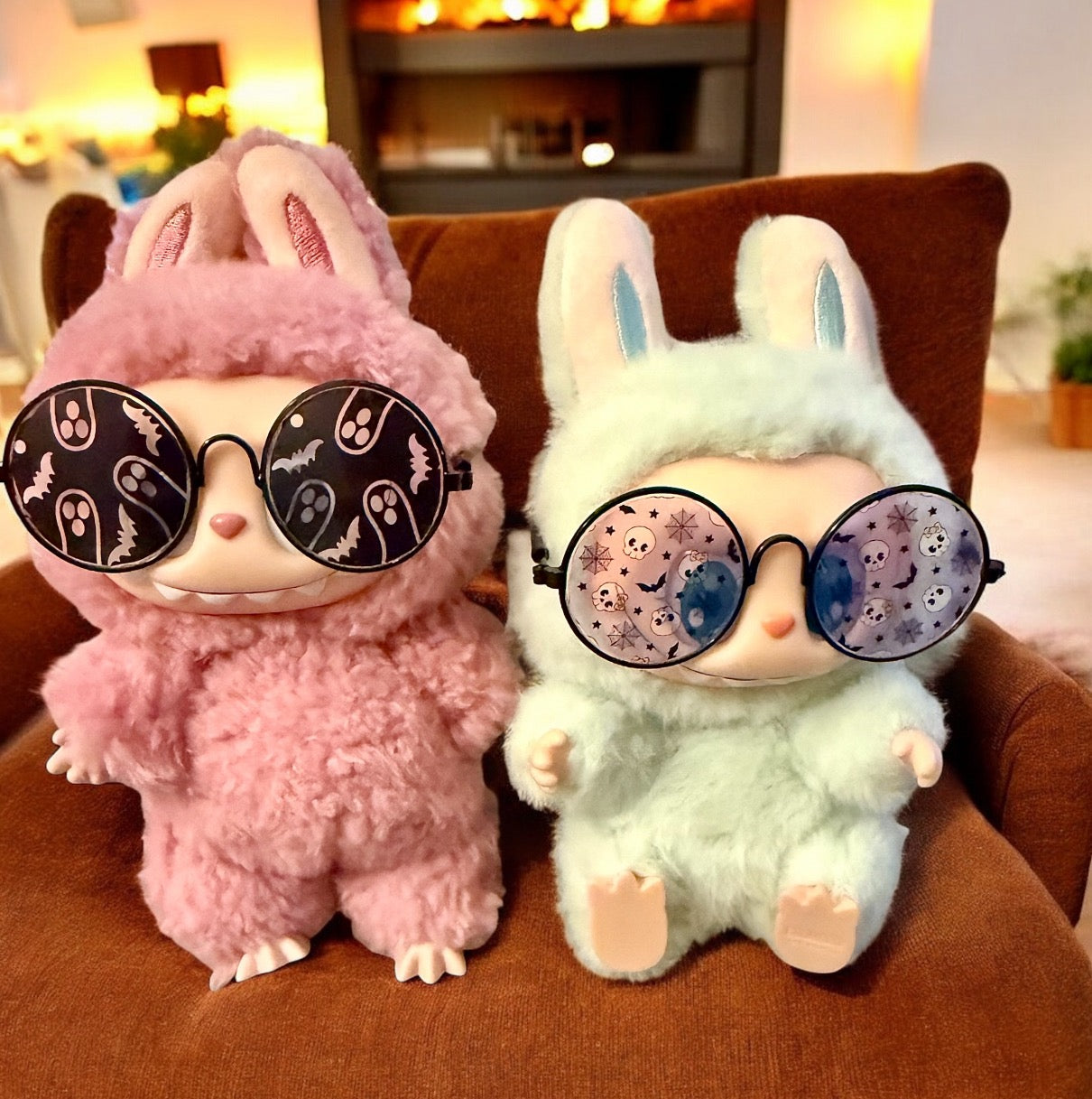 Doll Halloween Sunglasses – Ghost & Bat or Spooky Skull & Spiderweb