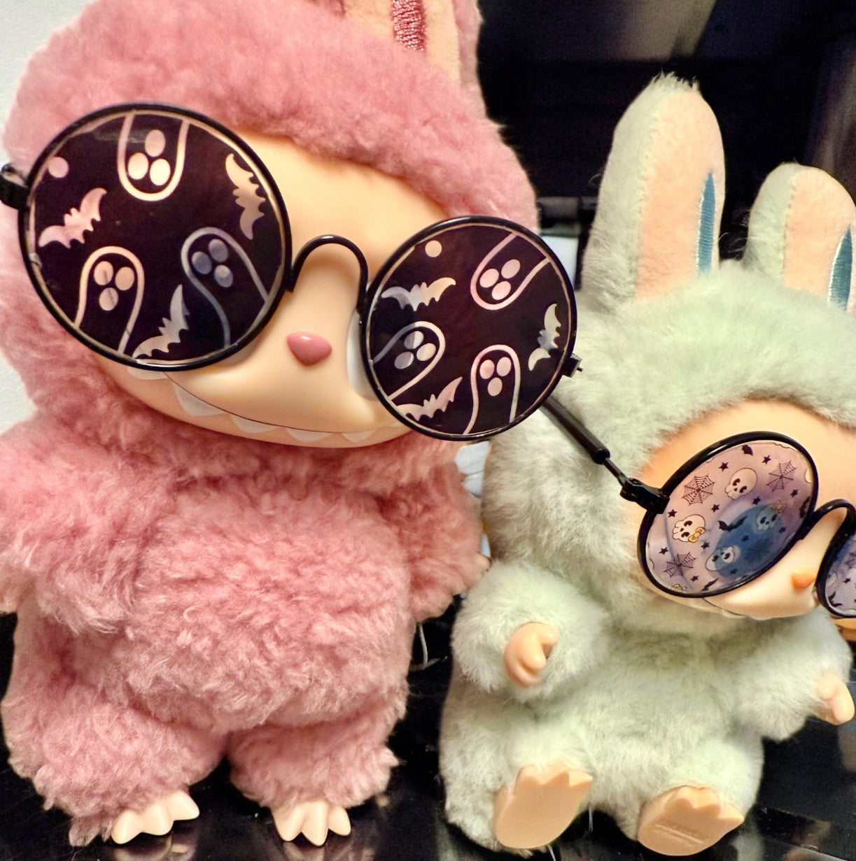 Doll Halloween Sunglasses – Ghost & Bat or Spooky Skull & Spiderweb