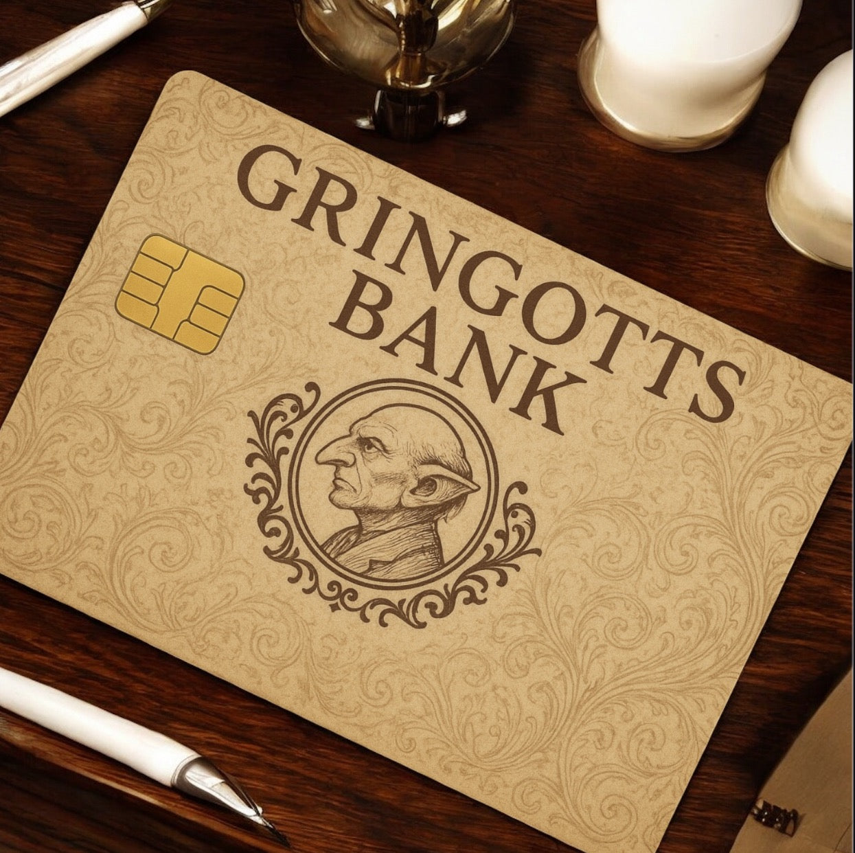 Gringotts Bank Debit Card Skin: Wizarding World Vinyl Sticker