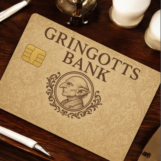 Gringotts Bank Debit Card Skin: Wizarding World Vinyl Sticker