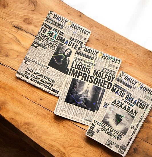 Wizarding Newspaper Debit Card Skin: Waterproof Vinyl Decal