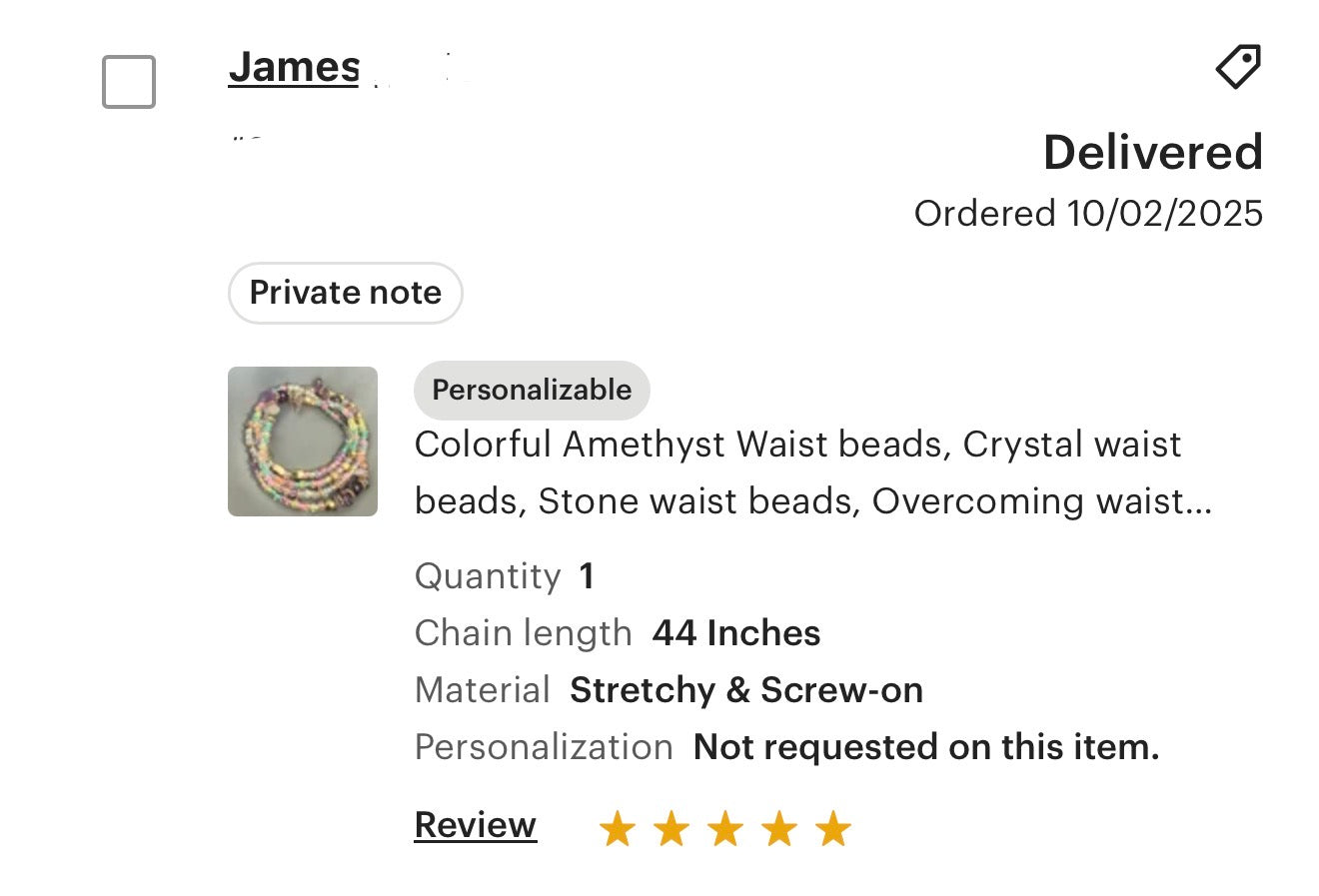 Colorful Amethyst Waist Beads - Crystal Waist beads