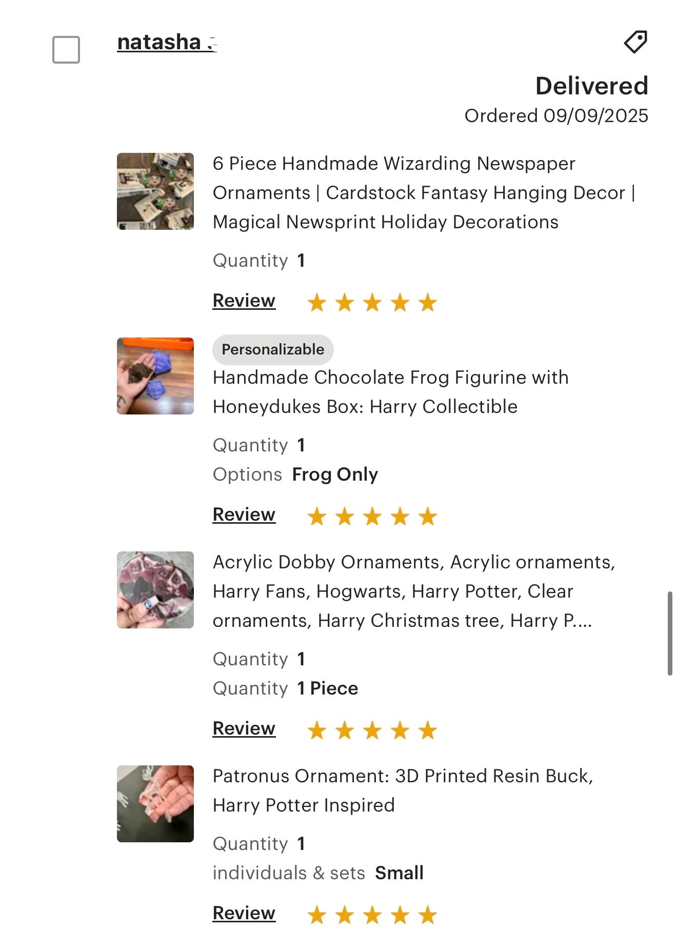 The Daily Prophet Christmas Tree Ornaments - Harry Potter ornaments