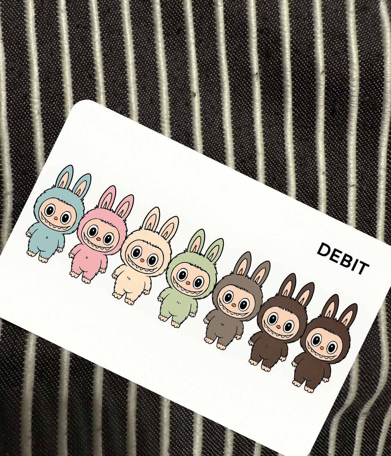 Kawaii Character Debit card skin – Kawaii Vinyl Card Cover Skin